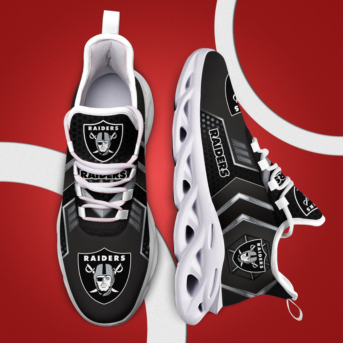 Las Vegas Raiders Yezy Running Sneakers 212