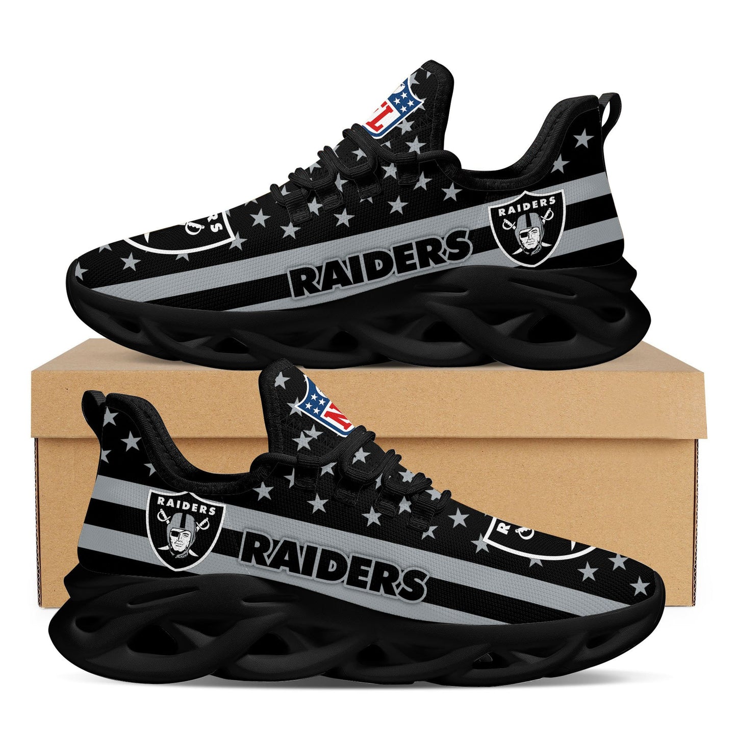 Las Vegas Raiders Yezy Running Sneakers 44