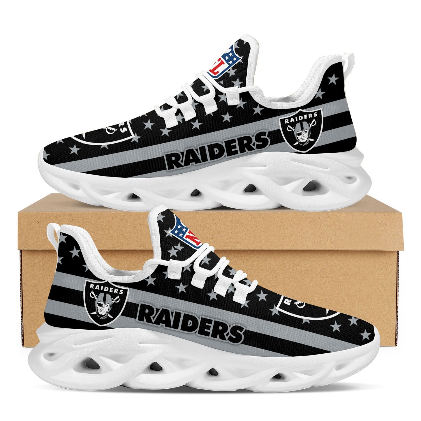 Las Vegas Raiders Yezy Running Sneakers 44