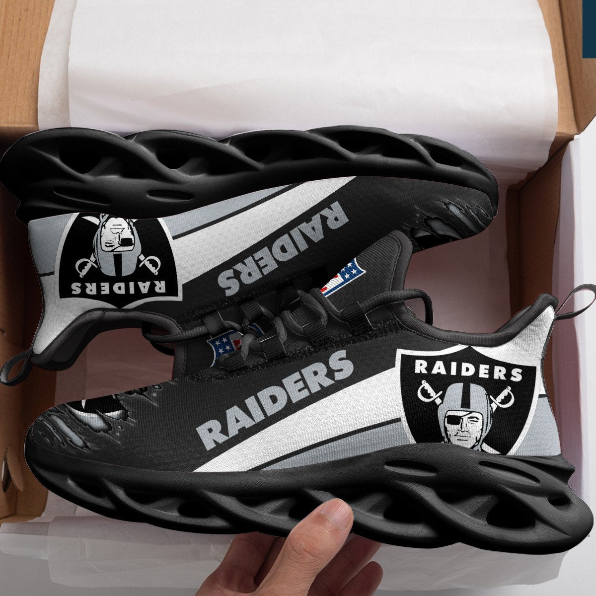 Las Vegas Raiders Yezy Running Sneakers 960
