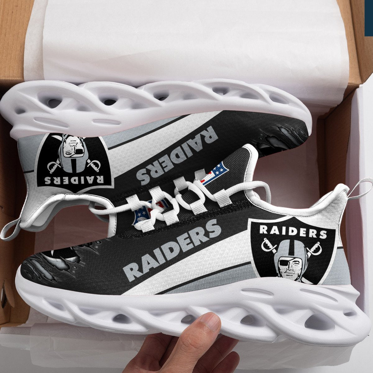 Las Vegas Raiders Yezy Running Sneakers 960