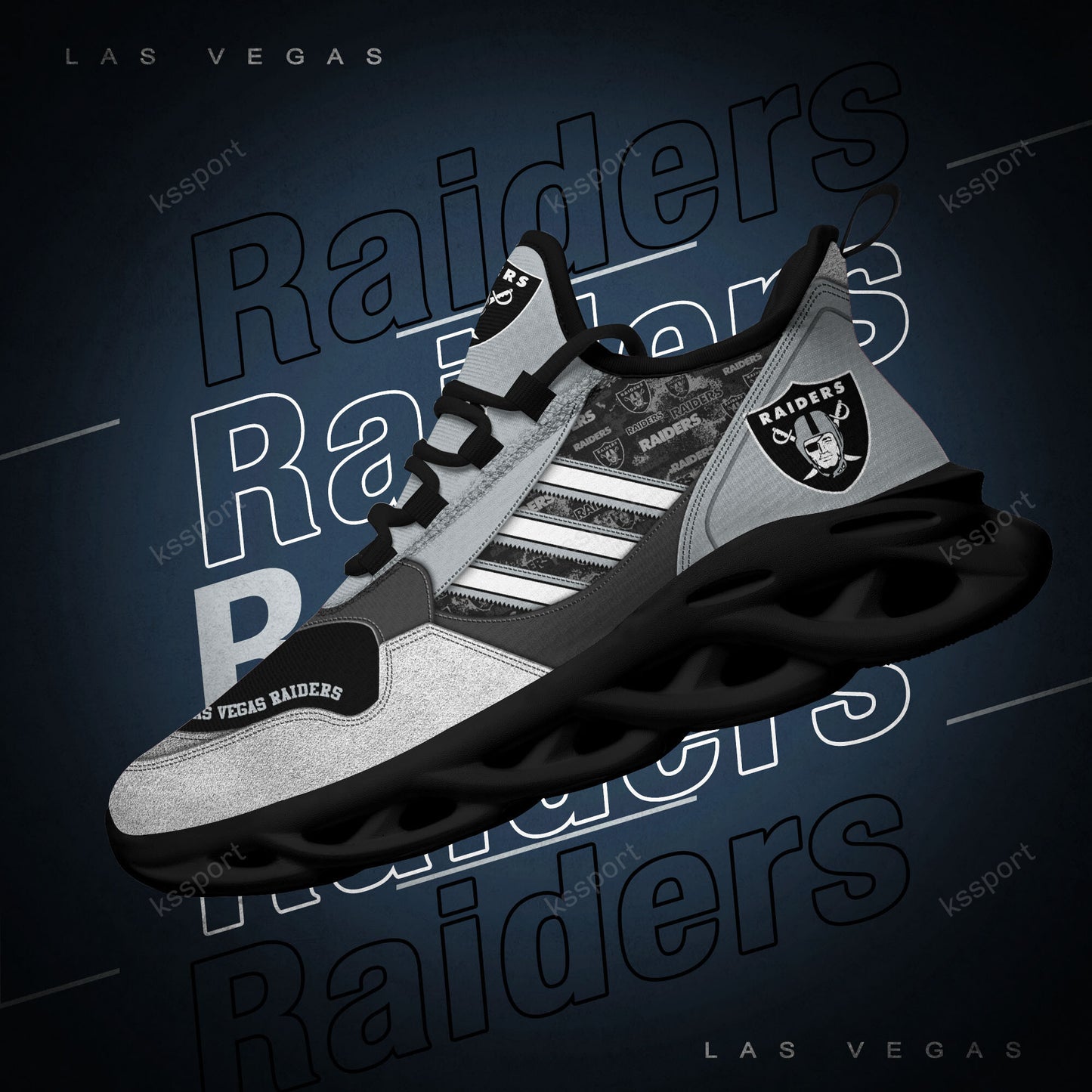 Las Vegas Raiders Yezy Running Sneakers BG750