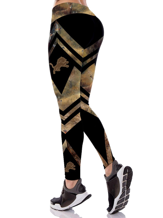 Detroit Lions Leggings And Tank Top BG235
