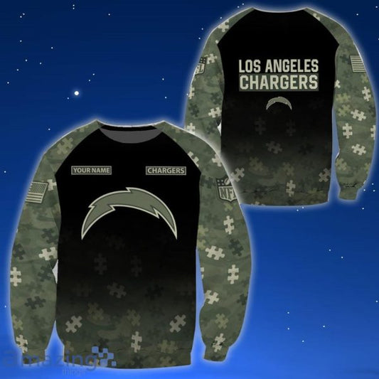 Los Angeles Chargers All Over Printed T-shirt Sweatshirt Hoodie AZCHD649