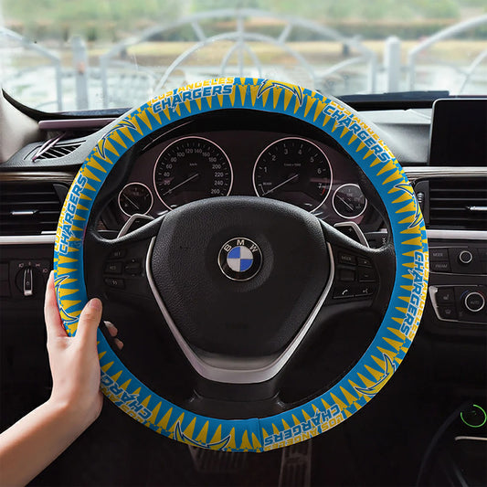 Los Angeles Chargers Custom 3D Steering Wheel Cover 48