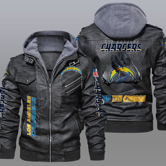 Los Angeles Chargers Leather Jacket 18
