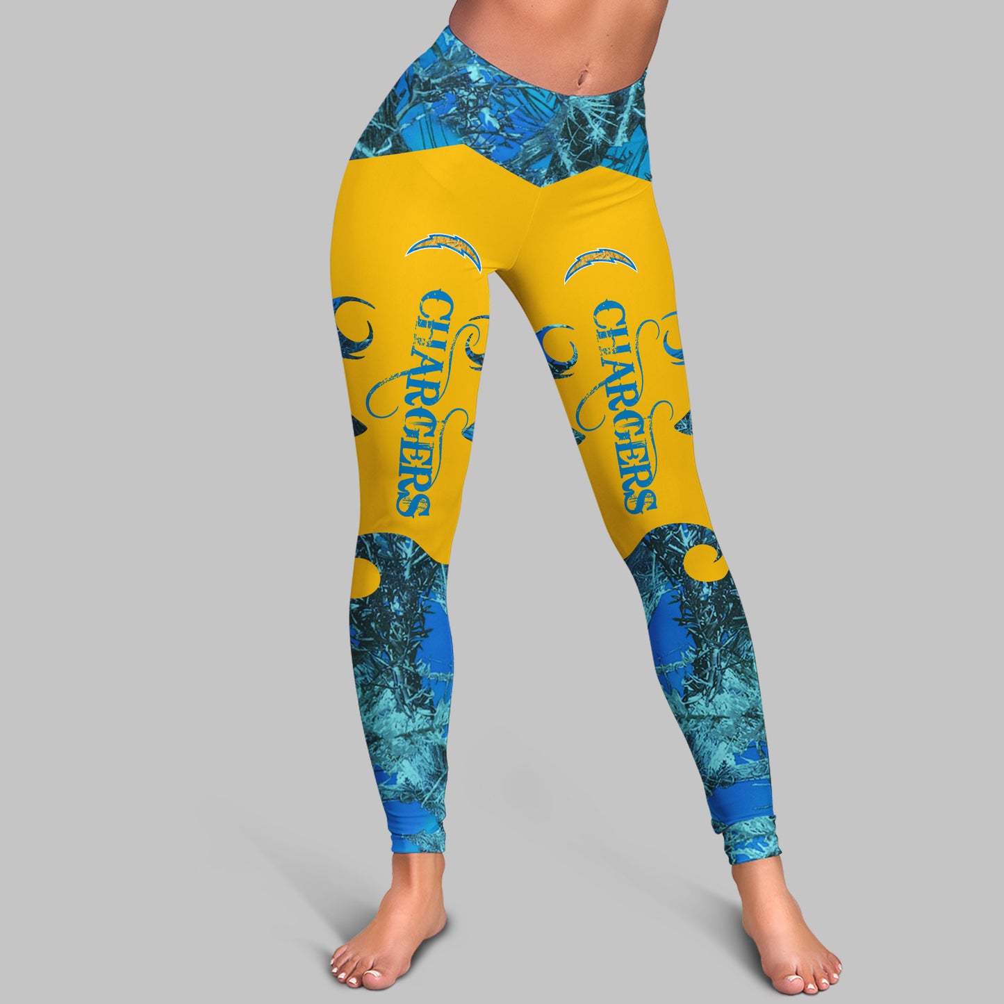 Los Angeles Chargers Leggings And Hoodie BG58