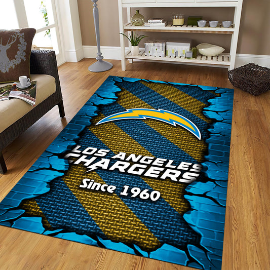 Los Angeles Chargers Rectangle Rug BGRERUG139