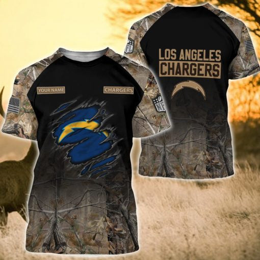 Los Angeles Chargers Personalized All Over Printed 391