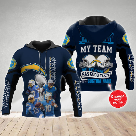 Los Angeles Chargers Personalized All Over Printed 637