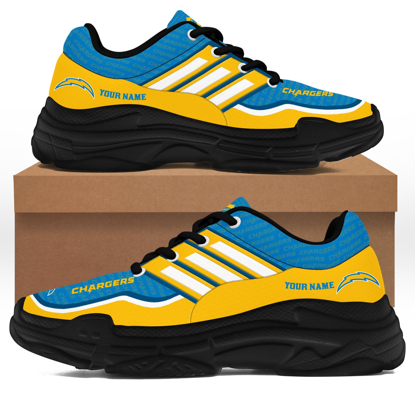 Los Angeles Chargers Personalized Chunky Sneakers 20