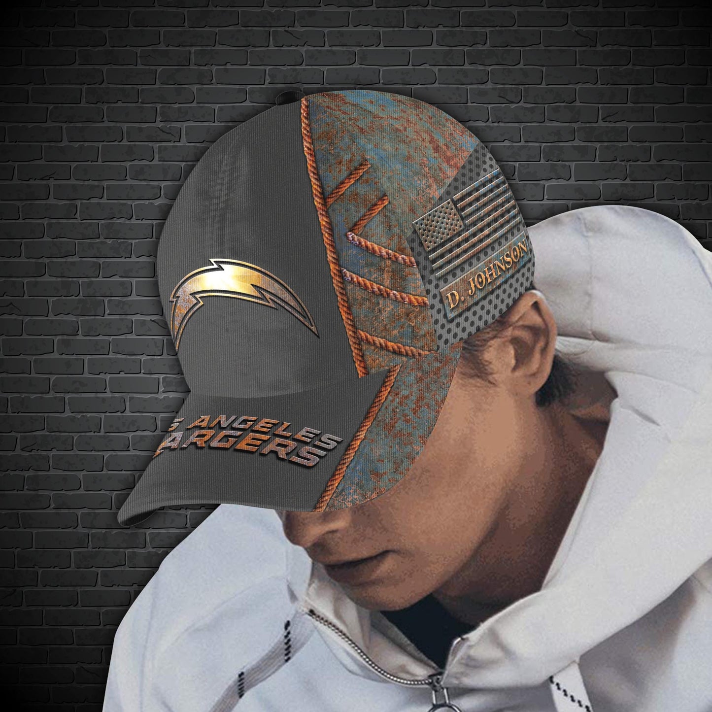 Los Angeles Chargers Personalized Classic Cap BG192