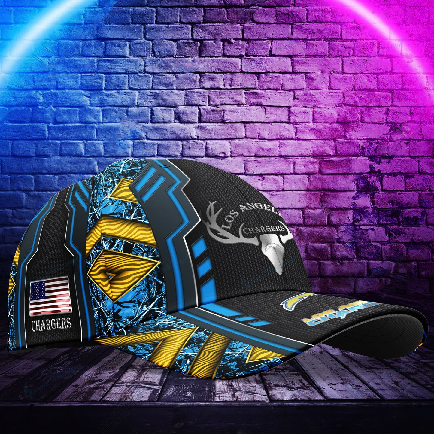 Los Angeles Chargers Personalized Classic Cap BG460