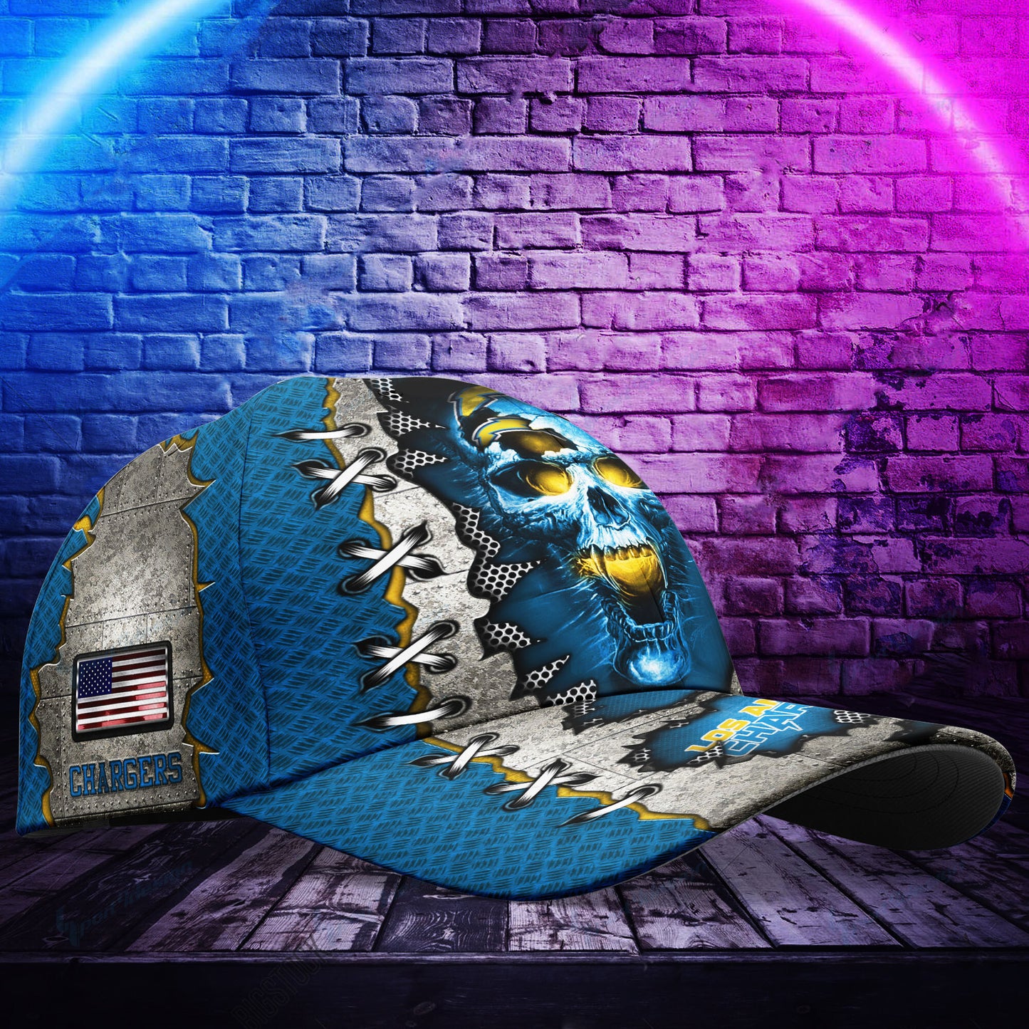 Los Angeles Chargers Personalized Classic Cap BG491