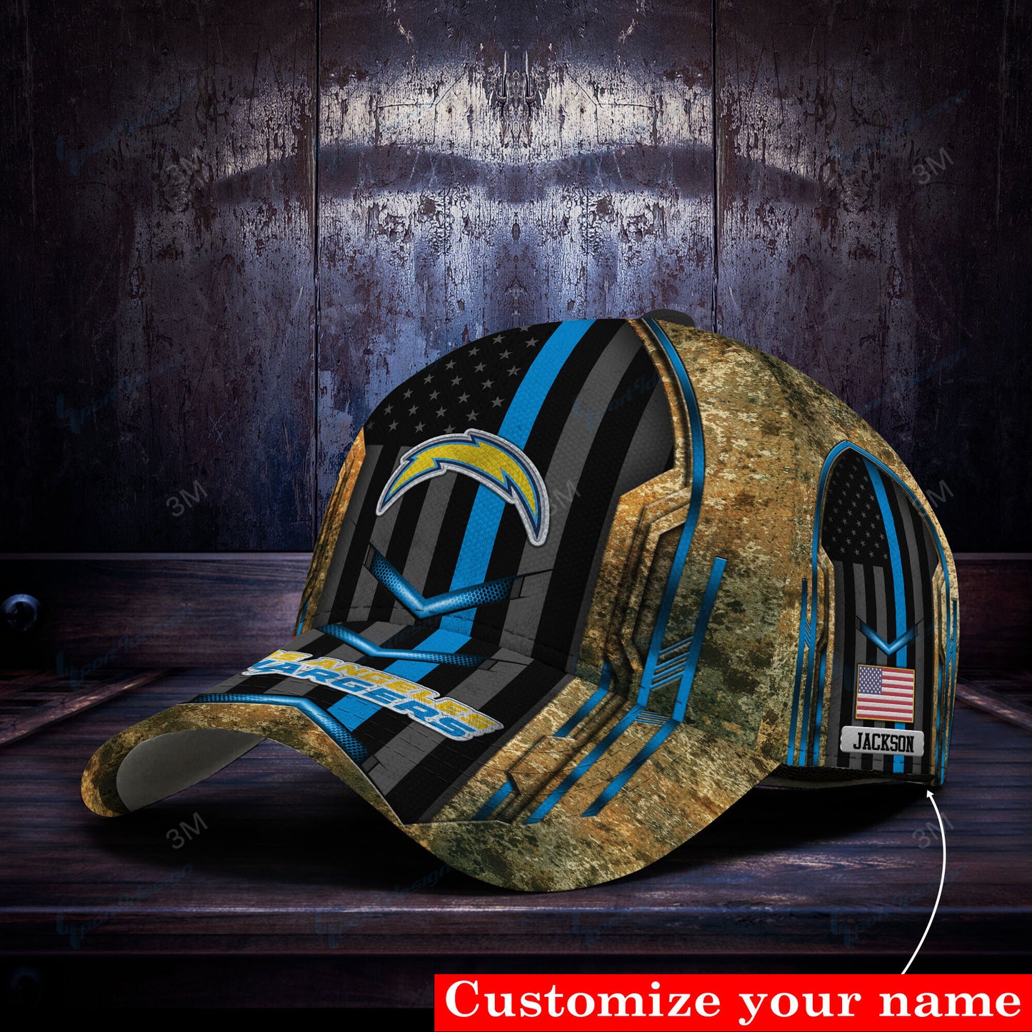 Los Angeles Chargers Personalized Classic Cap BG529