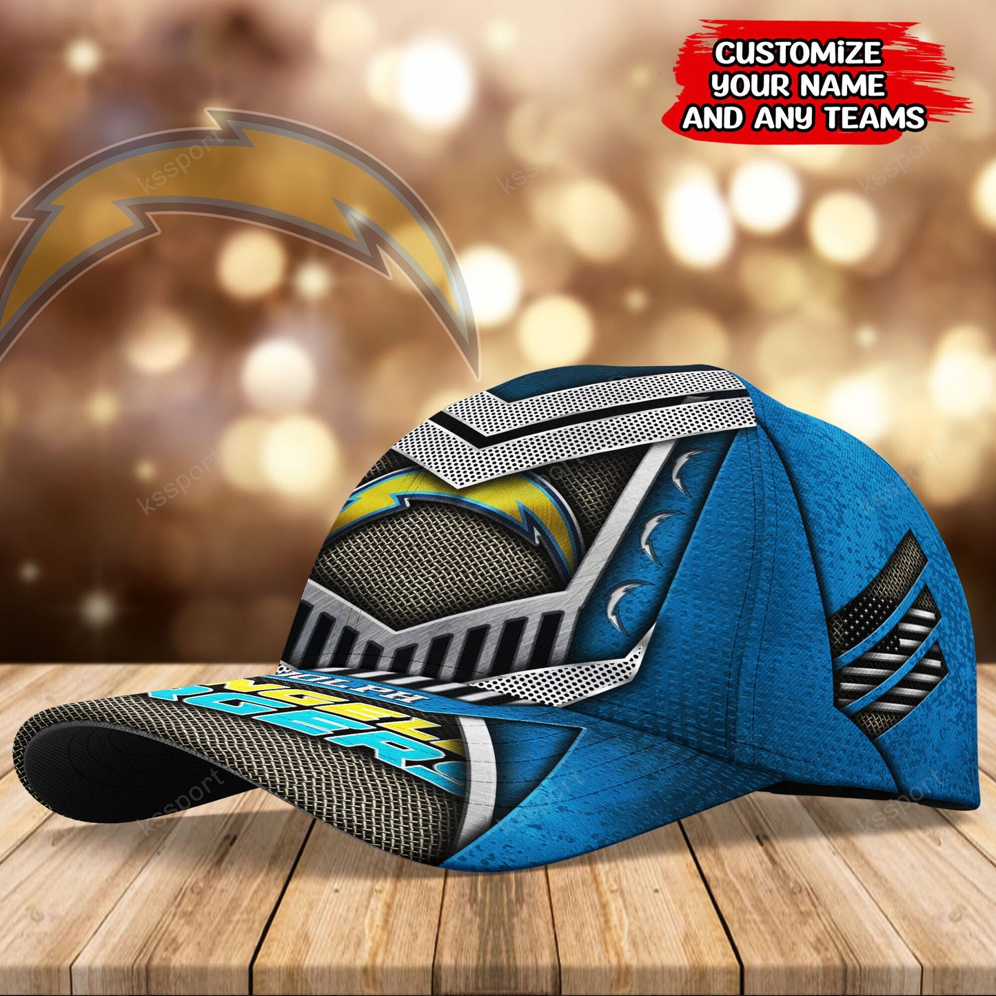 Los Angeles Chargers Personalized Classic Cap BG778