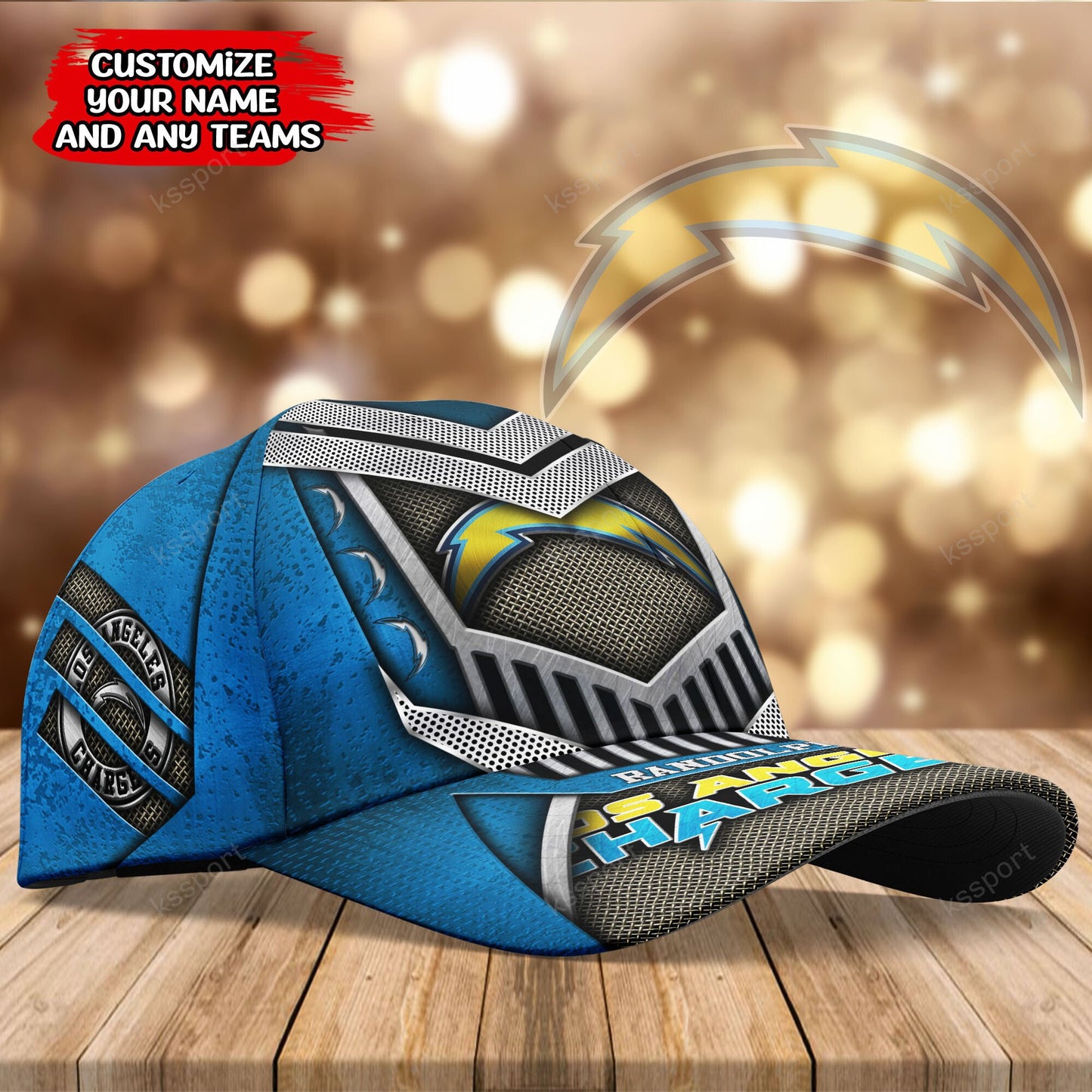Los Angeles Chargers Personalized Classic Cap BG778