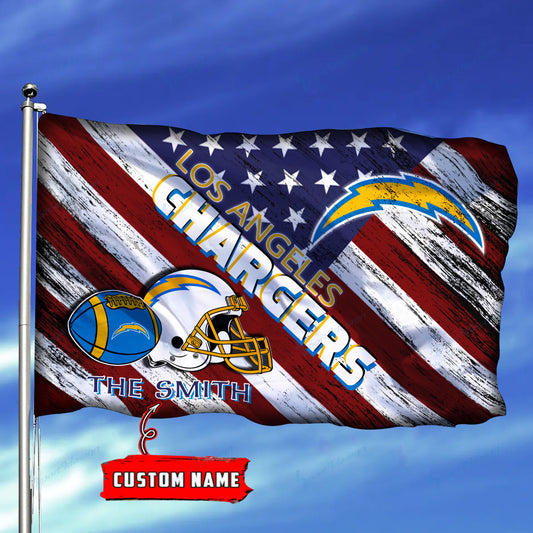 Los Angeles Chargers Personalized Flag 161