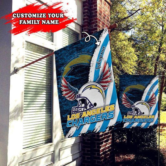 Los Angeles Chargers Personalized Flag 459