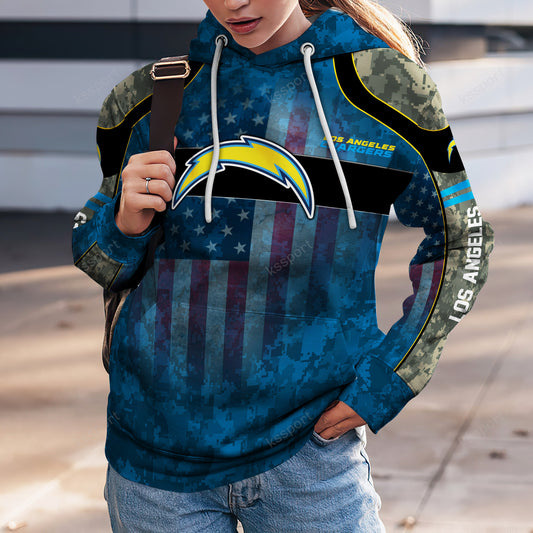 Los Angeles Chargers Personalized Leggings And Hoodie BG79
