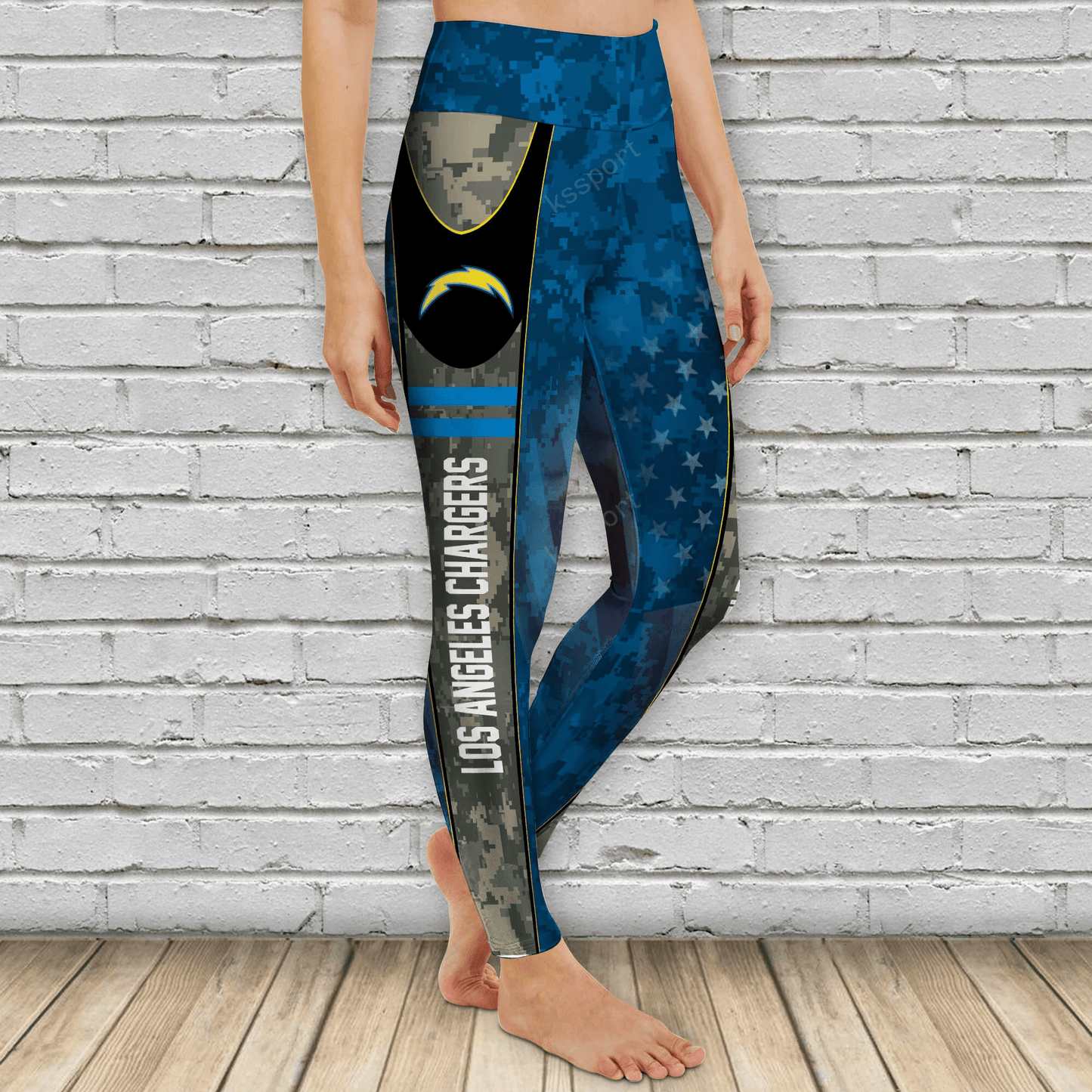 Los Angeles Chargers Personalized Leggings And Hoodie BG79