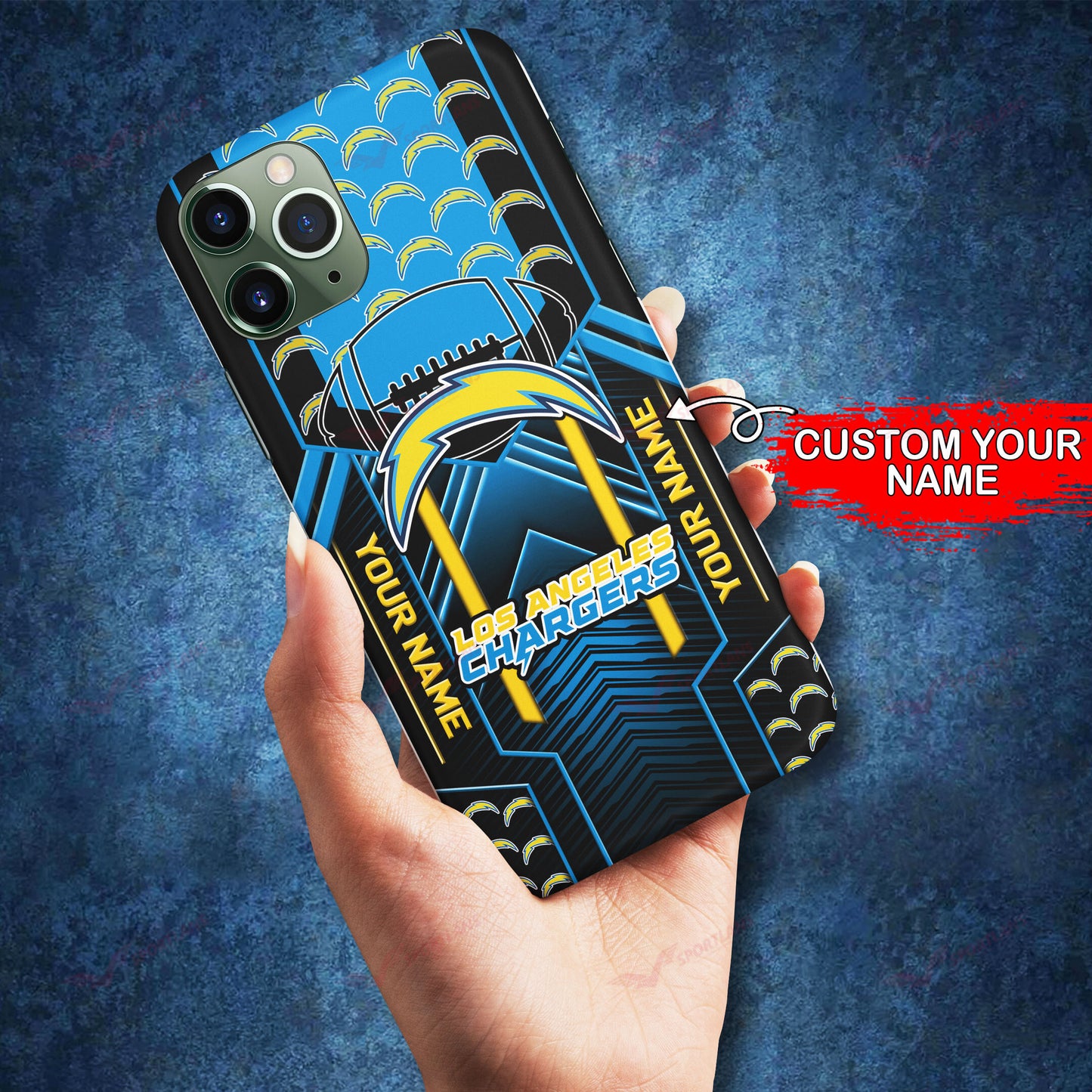 Los Angeles Chargers Personalized Phone Case BG18