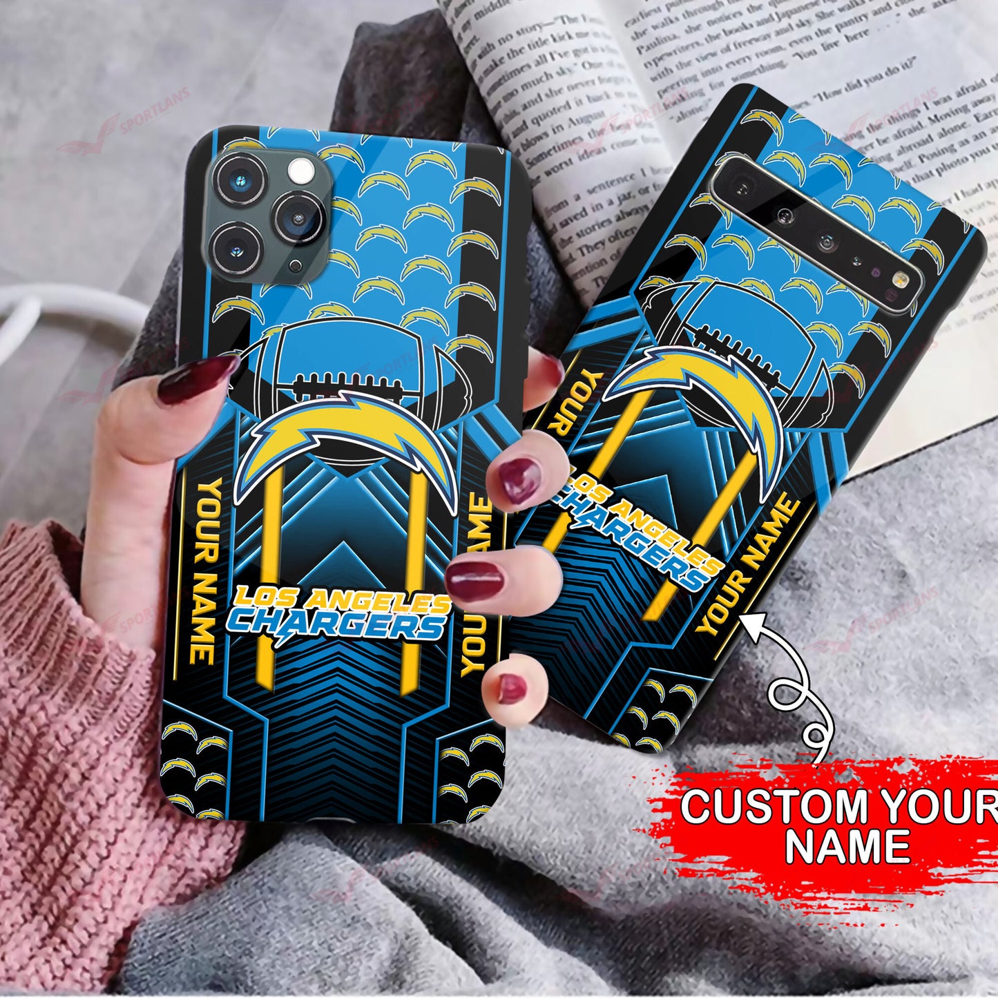 Los Angeles Chargers Personalized Phone Case BG18