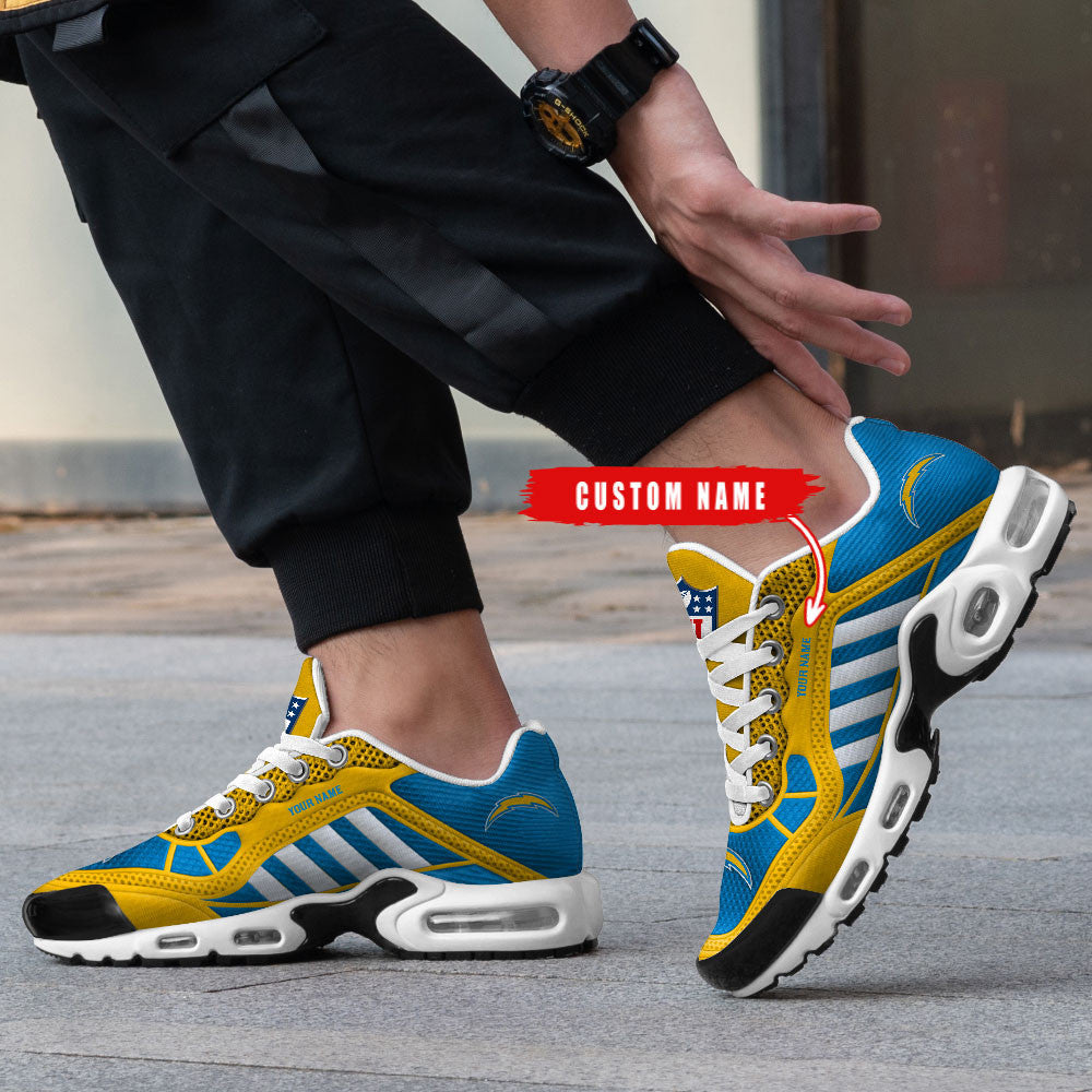 Los Angeles Chargers Personalized Plus T-N Youth Sneakers BG152