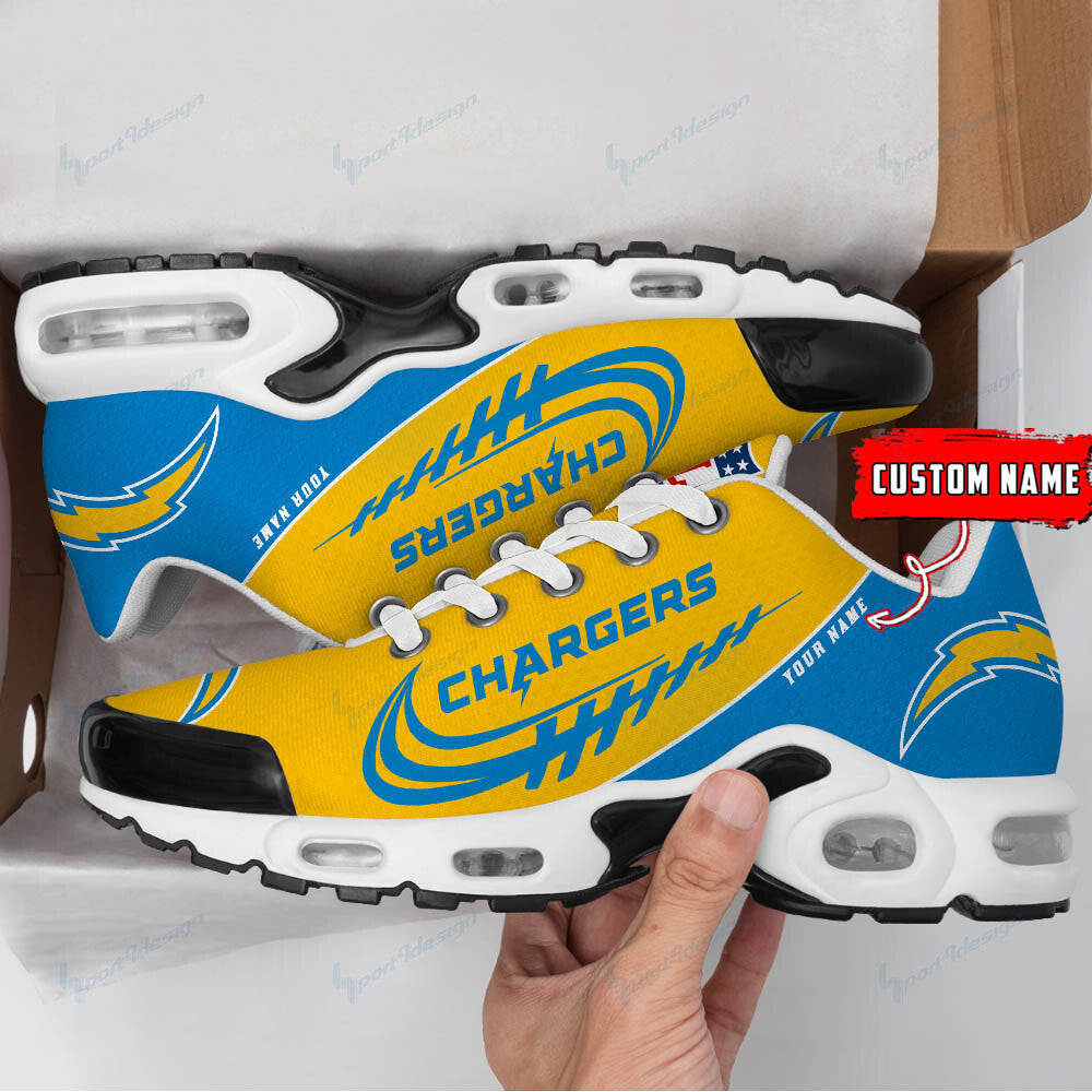 Los Angeles Chargers Personalized Plus T-N Youth Sneakers BG27