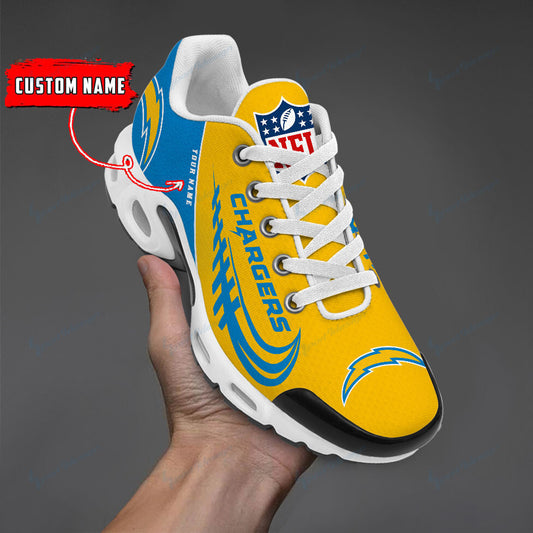 Los Angeles Chargers Personalized Plus T-N Youth Sneakers BG27