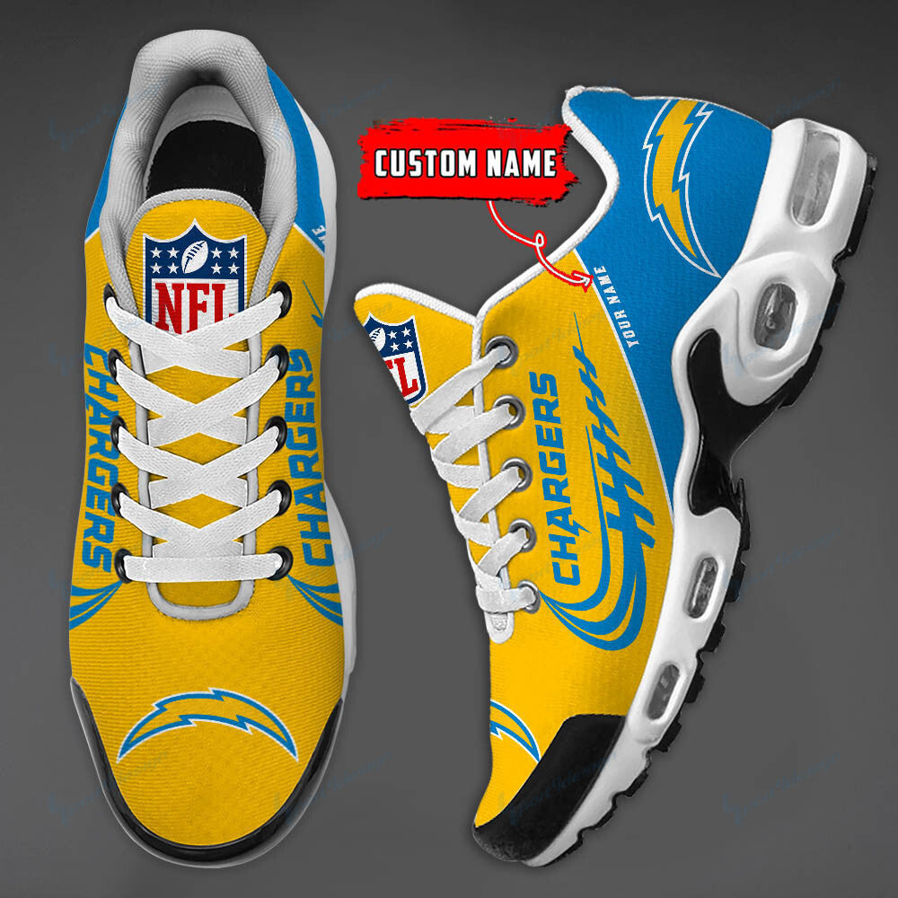 Los Angeles Chargers Personalized Plus T-N Youth Sneakers BG27