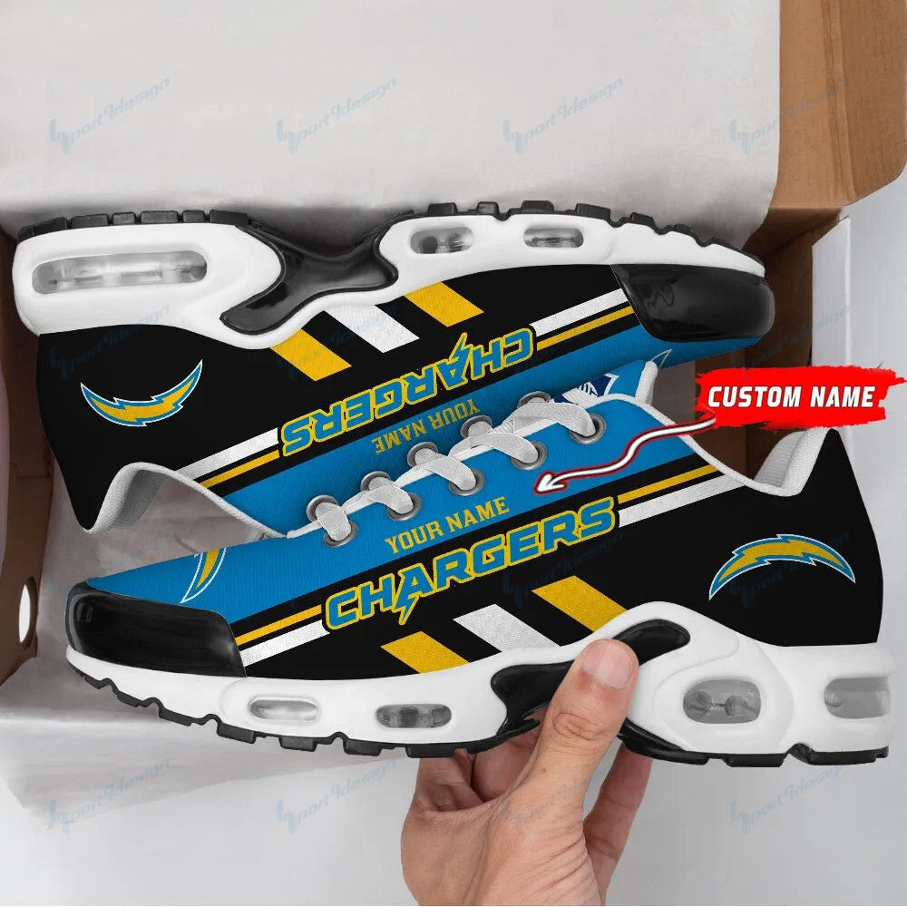 Los Angeles Chargers Personalized Plus T-N Youth Sneakers BG65