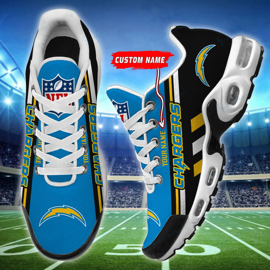 Los Angeles Chargers Personalized Plus T-N Youth Sneakers BG65