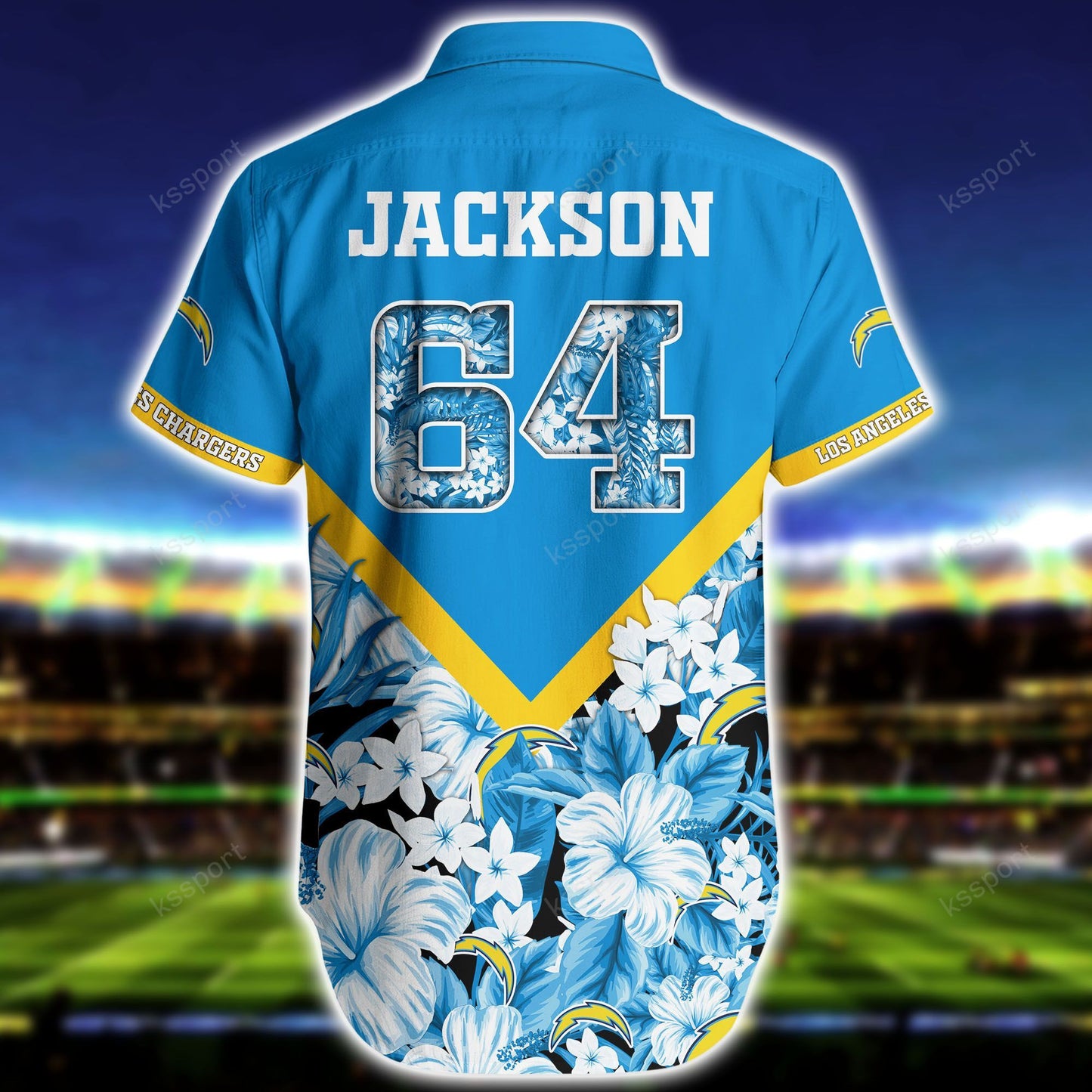 Los Angeles Chargers Personalized Shirt and Shorts BG286