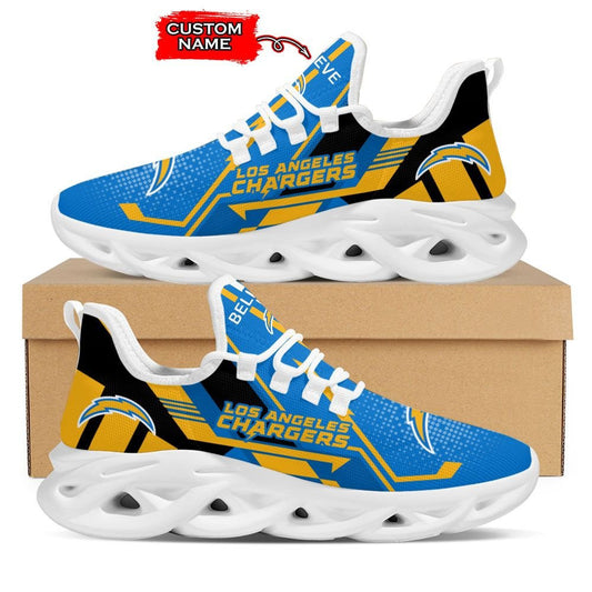 Los Angeles Chargers Personalized Yezy Running Sneakers 775