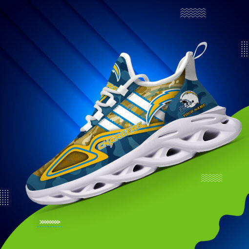 Los Angeles Chargers Personalized Yezy Running Sneakers BB258