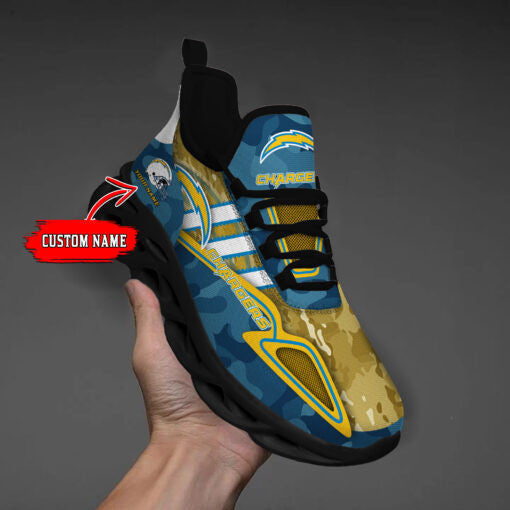 Los Angeles Chargers Personalized Yezy Running Sneakers BB258