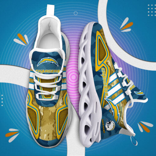 Los Angeles Chargers Personalized Yezy Running Sneakers BB258