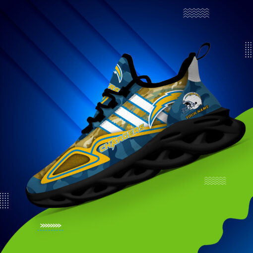 Los Angeles Chargers Personalized Yezy Running Sneakers BB258