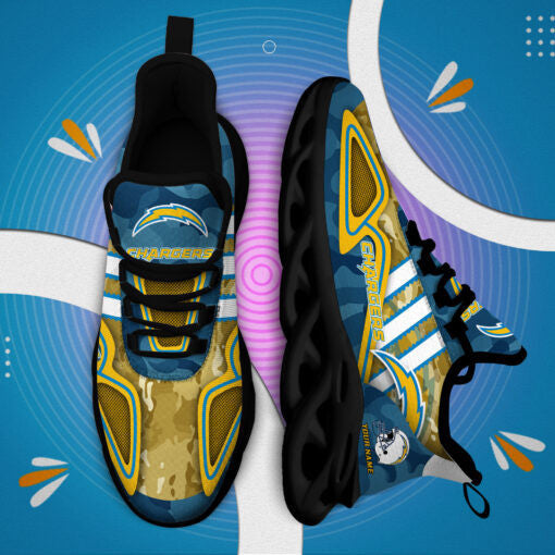 Los Angeles Chargers Personalized Yezy Running Sneakers BB258