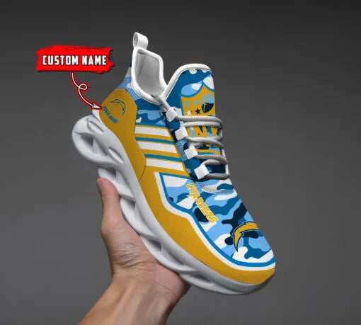 Los Angeles Chargers Personalized Yezy Running Sneakers BG231