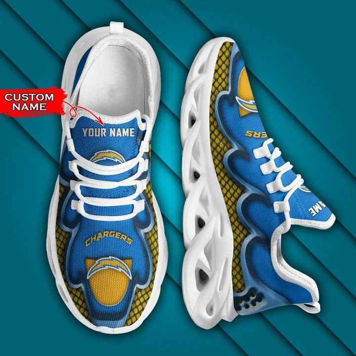 Los Angeles Chargers Personalized Yezy Running Sneakers BG415