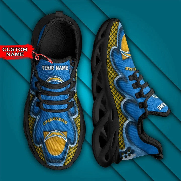 Los Angeles Chargers Personalized Yezy Running Sneakers BG415