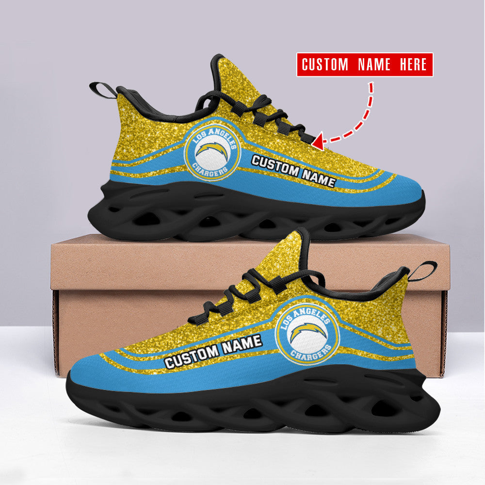 Los Angeles Chargers Personalized Yezy Running Sneakers SPD331