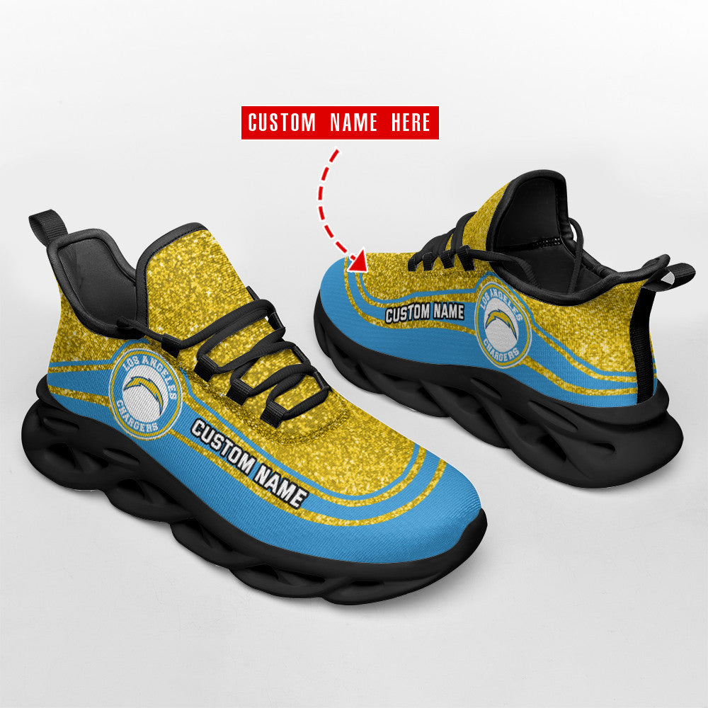 Los Angeles Chargers Personalized Yezy Running Sneakers SPD331