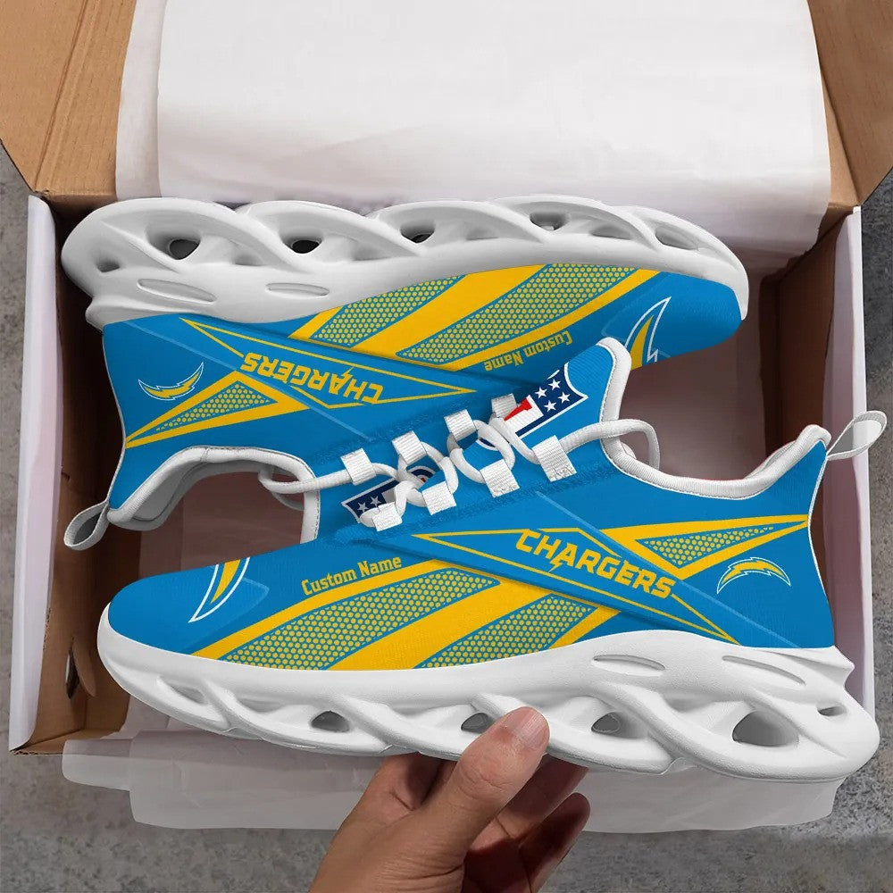 Los Angeles Chargers Personalized Yezy Running Sneakers SPD530