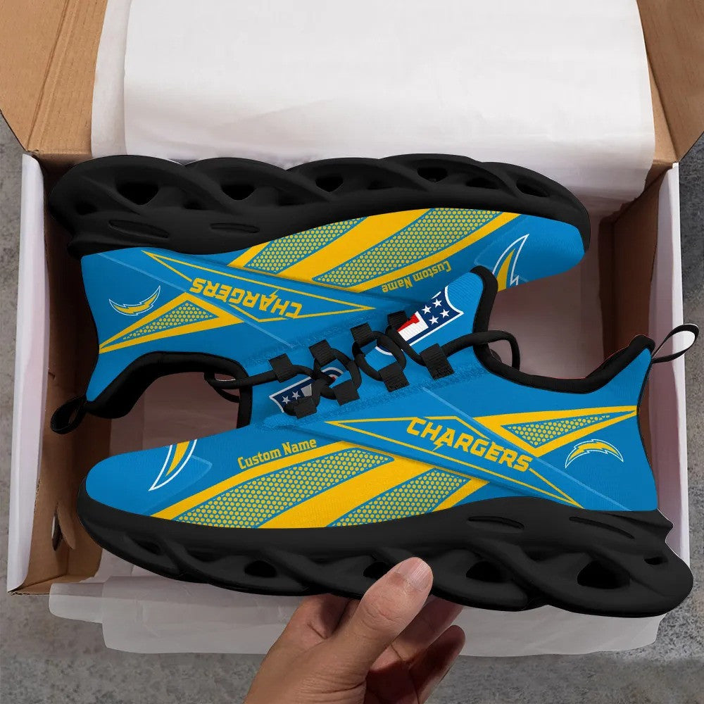 Los Angeles Chargers Personalized Yezy Running Sneakers SPD530