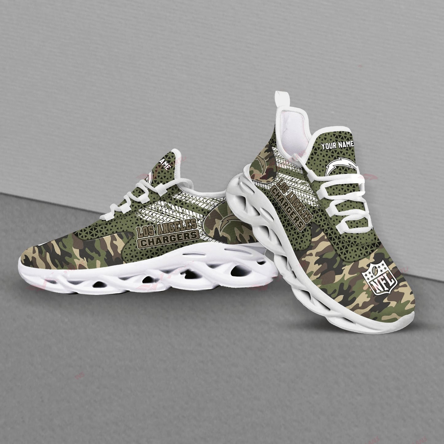 Los Angeles Chargers Personalized Yezy Running Sneakers SPD607
