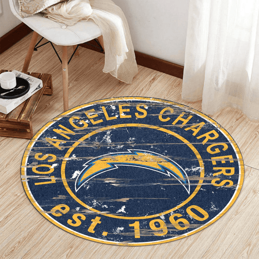 Los Angeles Chargers Round Rug 190