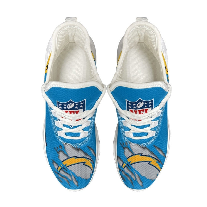 Los Angeles Chargers Sneakers 3D Max Soul Shoes